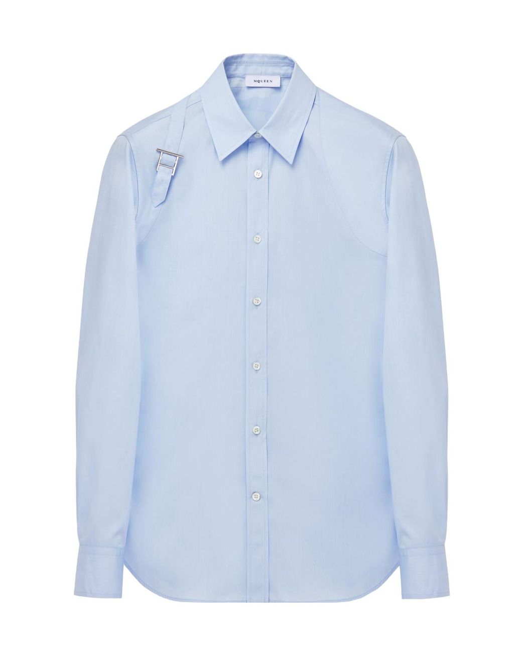 McQueen Blue Harness Shirt for men