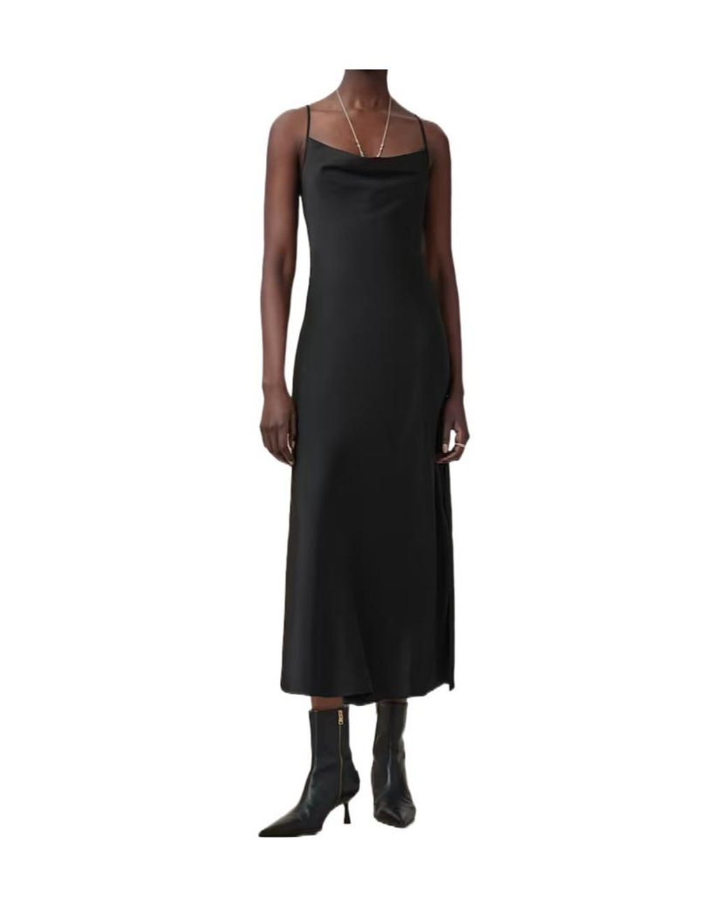 AllSaints Blue Hadley Slip Dress