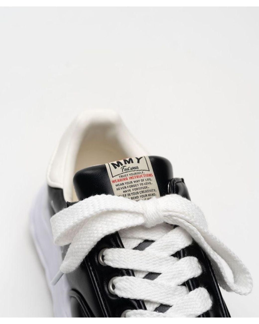 Maison Mihara Yasuhiro Black Blakey Og Sole Padded Pu Low-Top Sneakers for men