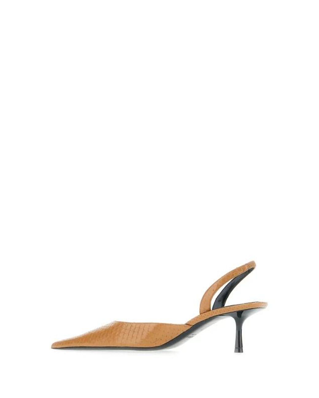 Saint Laurent Multicolor Babylone Pointed Slingback Pumps