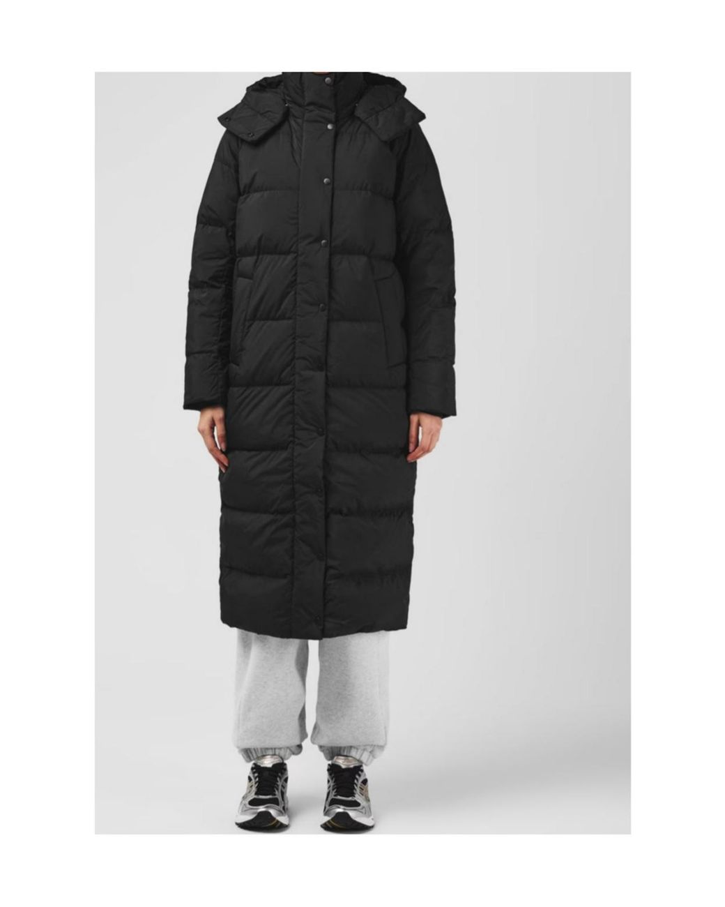 lululemon athletica Black Wunder Puff Long Down Jacket