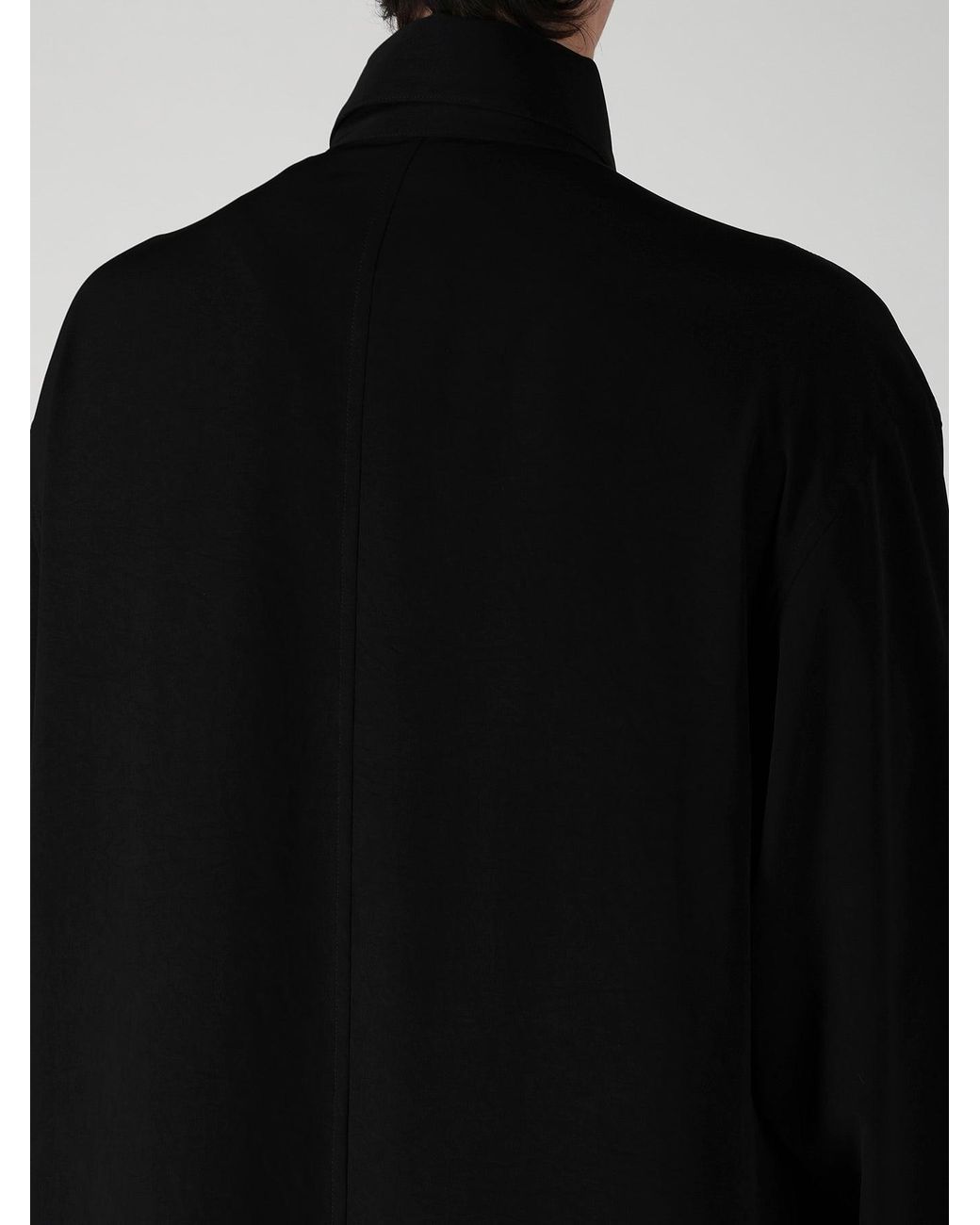 Yohji Yamamoto Black Oversized Long Shirt for men