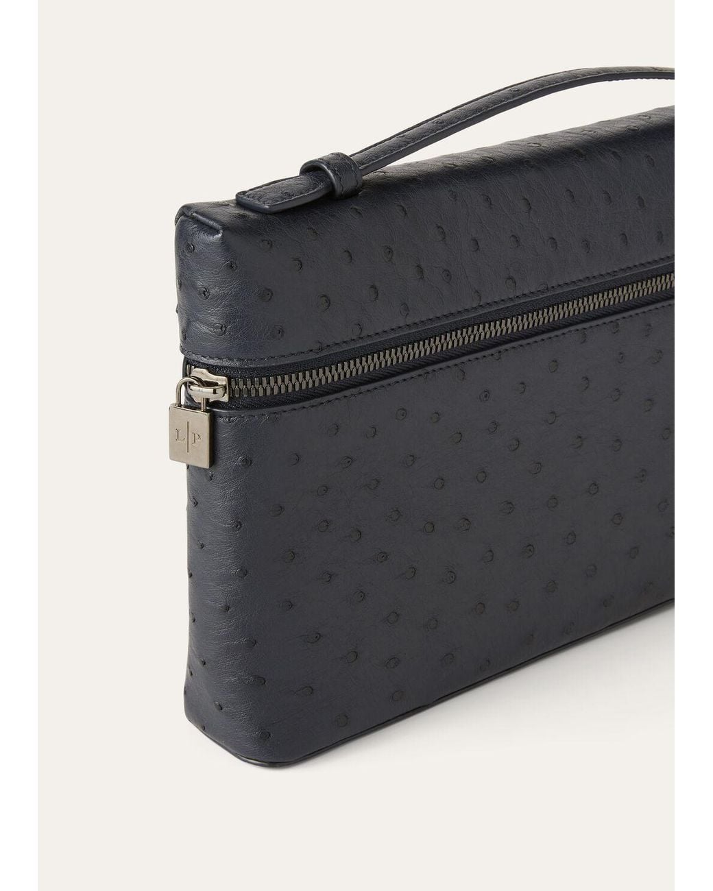 Loro Piana Black Zip Tote Bag for men