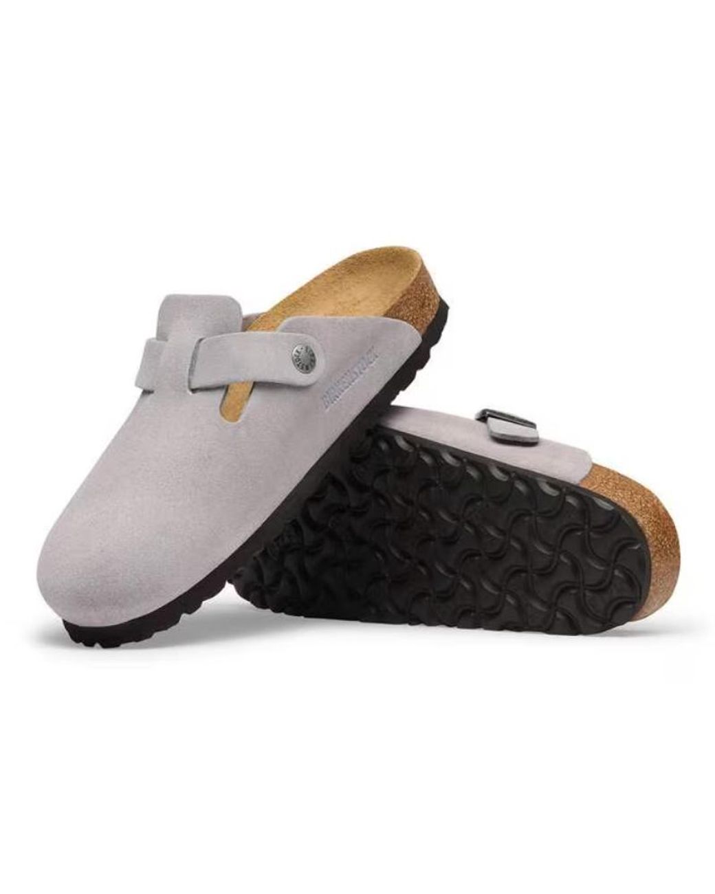 Birkenstock White Boston Buckle-Fastening Sandals for men