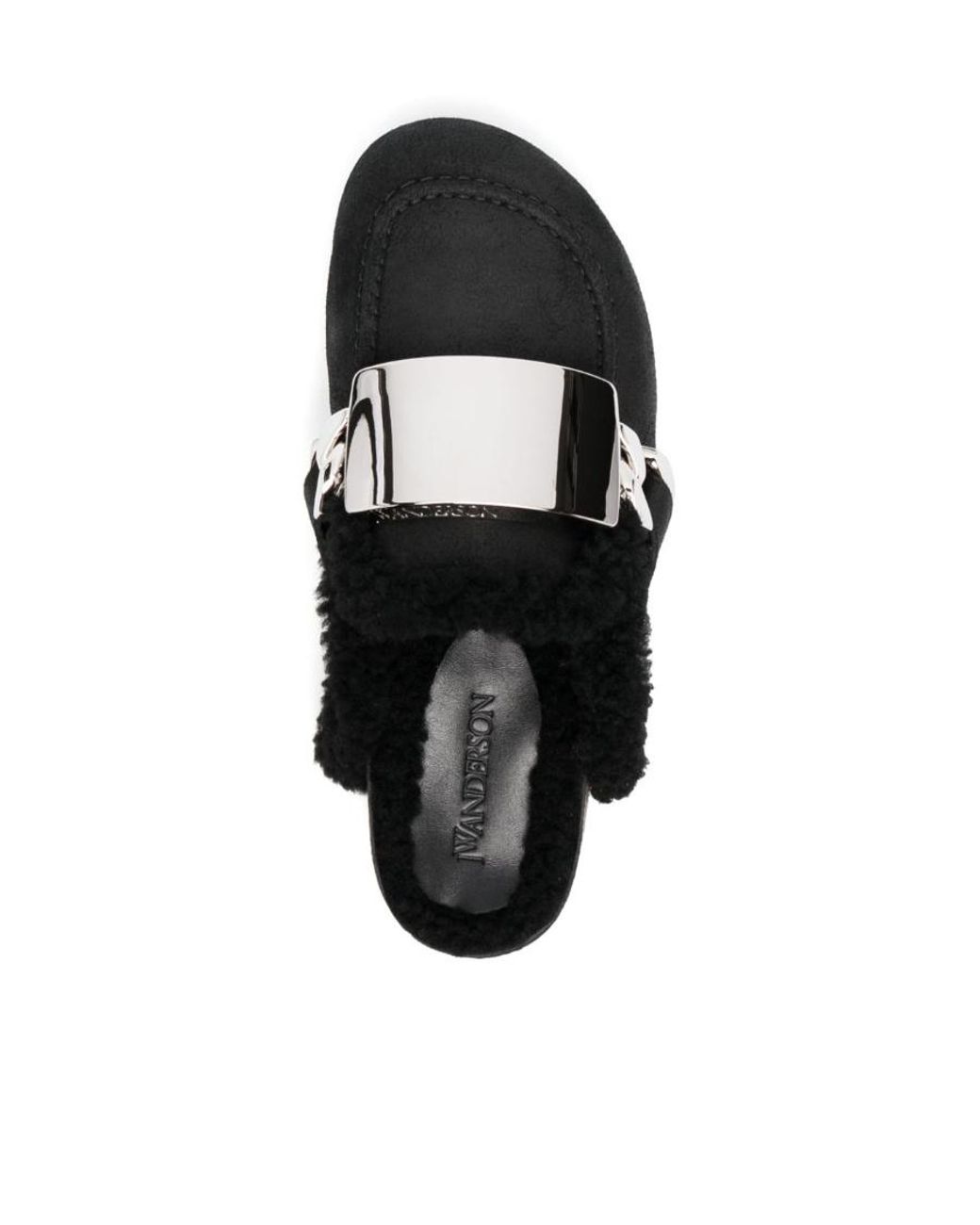 J.W. Anderson Black Open-Heel Muller Shoes