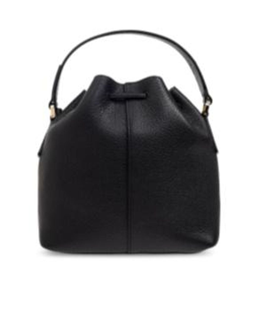 Ferragamo Black Ferragamo Hug Drawstring Mini Cube Bucket Bag