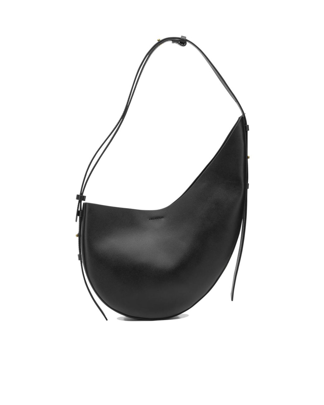 Soeur Black Asymmetrical Shoulder Bag