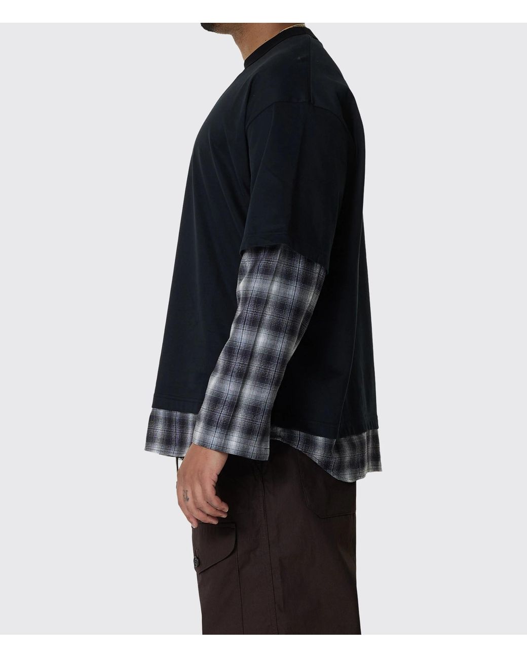 Comme des Garçons Blue Crew-Neck Long-Sleeve T-Shirt for men