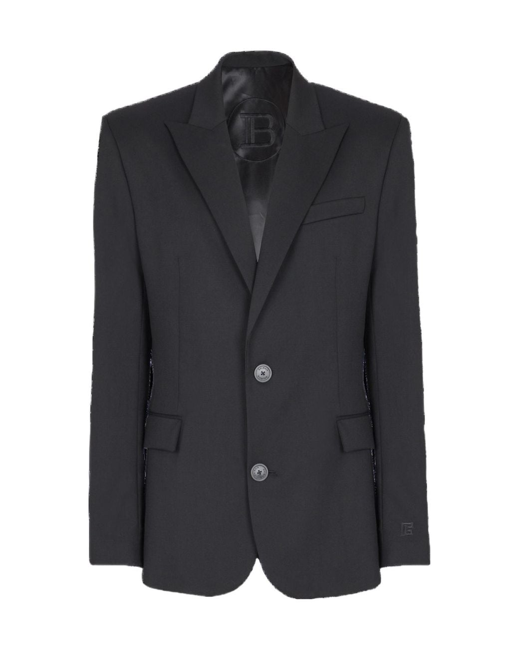 Balmain Black 2-Button Jacket for men