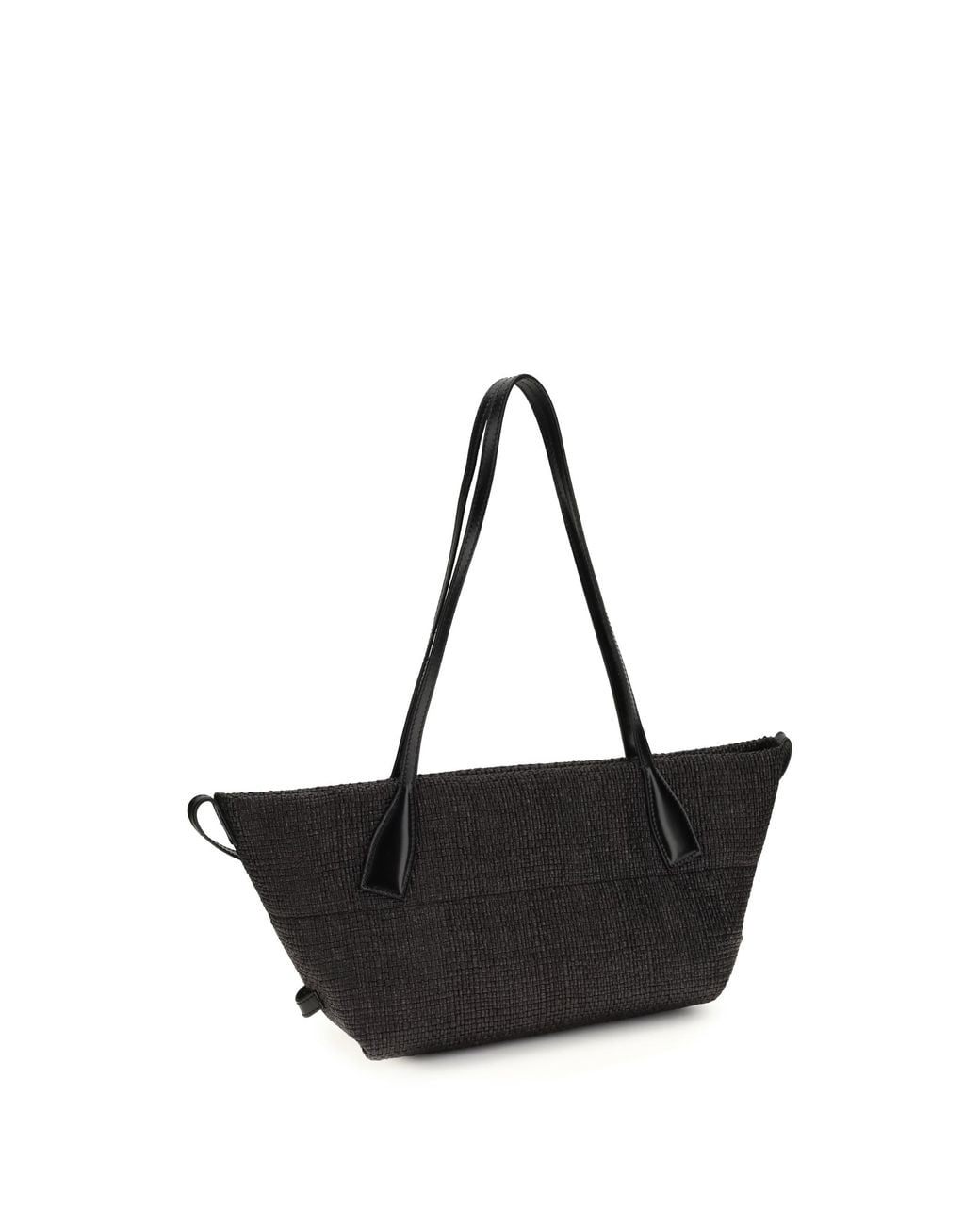 Balmain Black Logo Embroidered Small Track Tote Bag