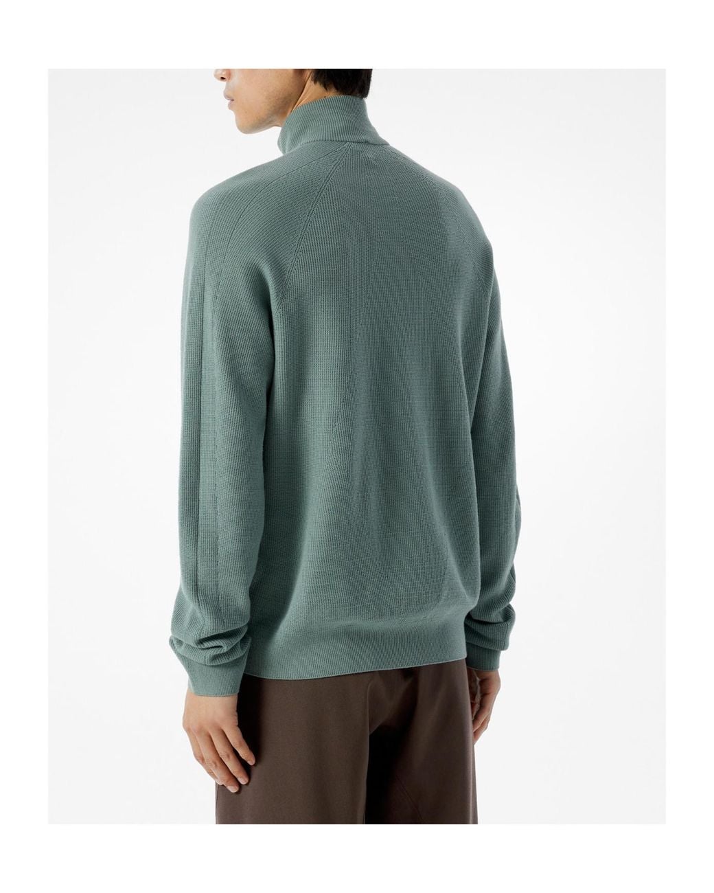 Veilance Green Conic Half-Zip Sweatshirt for men