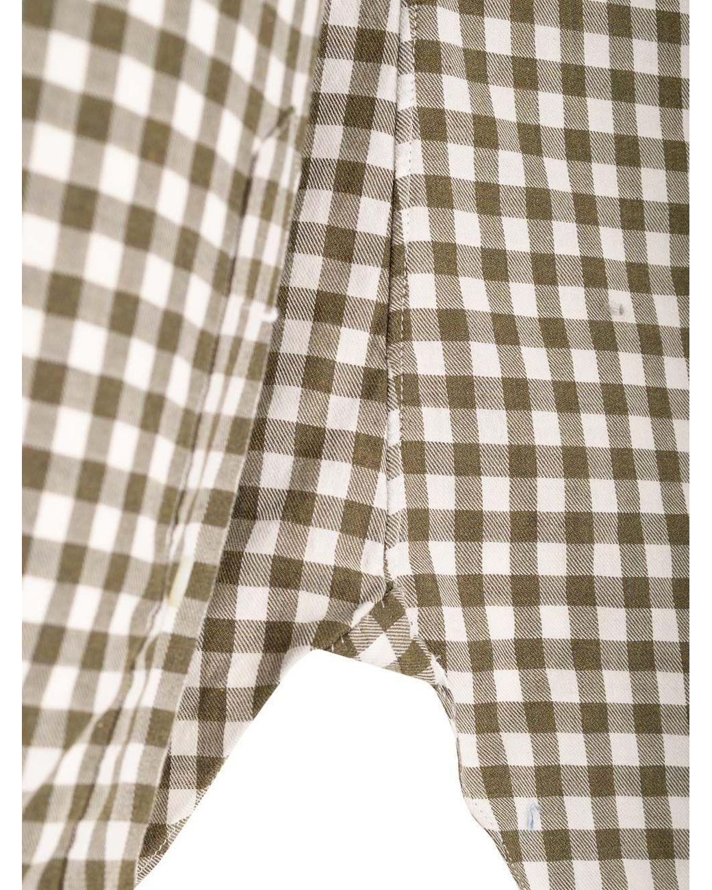 Barba Napoli Multicolor Curved Hem Checked Shirt for men