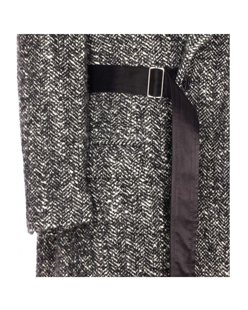 Isabel Marant Gray Double Breasted Belted Coat