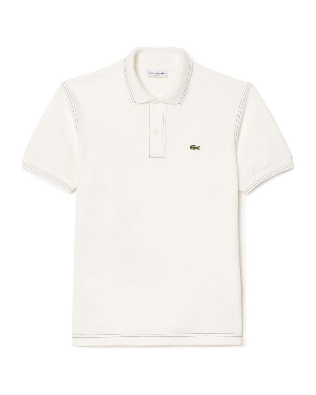 Lacoste White Minimalist And Versatile Top for men