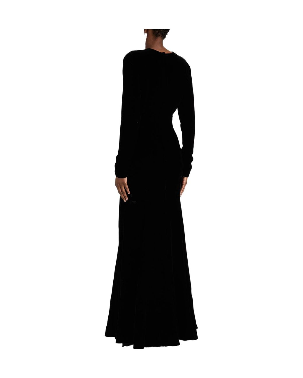 Dolce & Gabbana Black Maxi Dress Viscose, Cupro