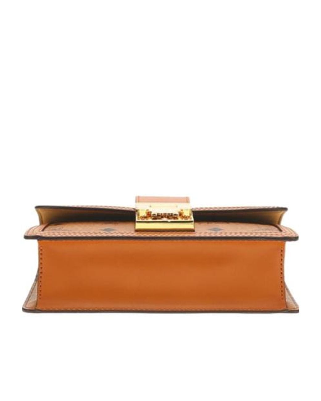 MCM Brown Tracy Visetos Mini Crossbody Bag