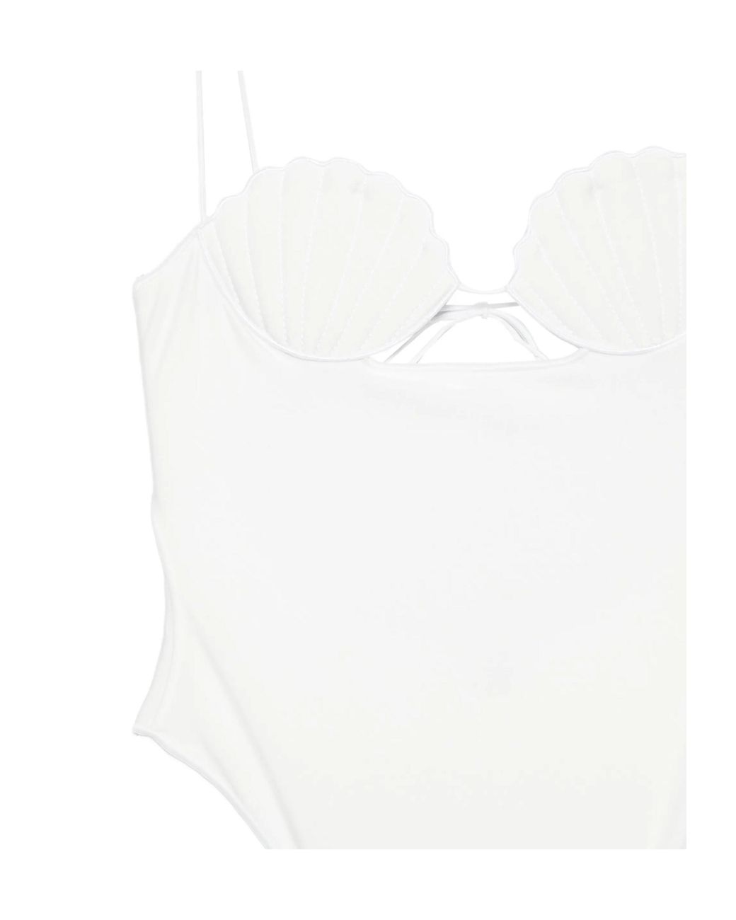 Oséree Bridal Shell Swimsuit in White | Lyst UK