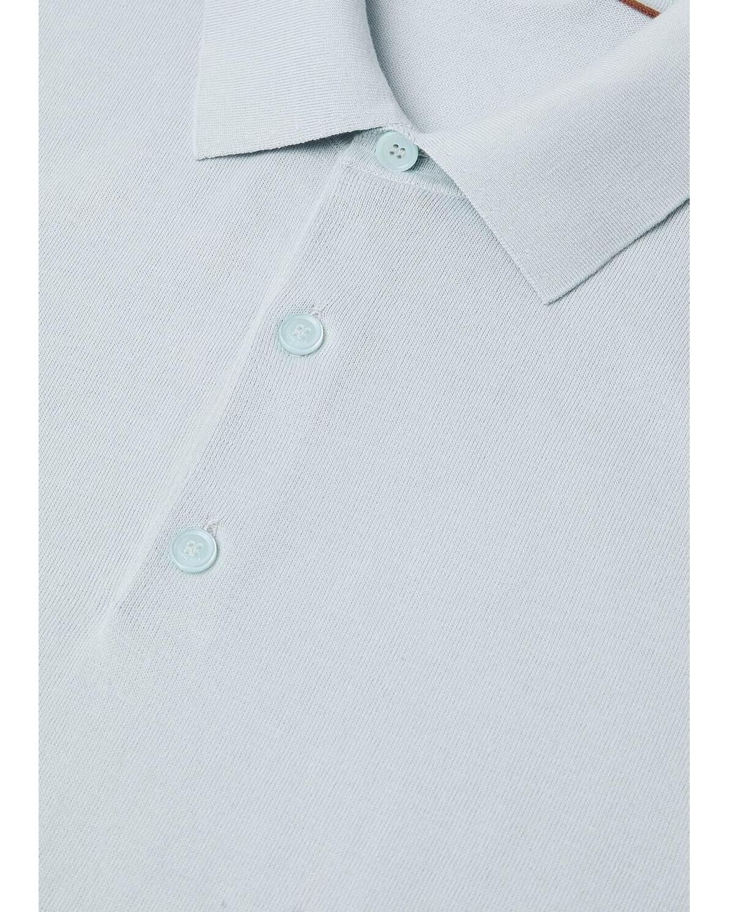 Loro Piana Blue Polo Shirt for men
