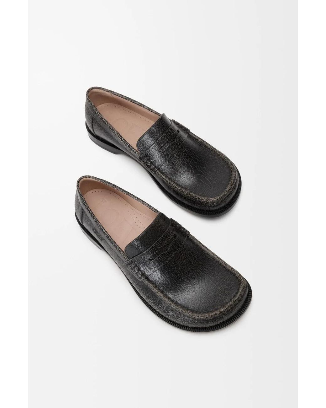 Loewe Black Penny Loafers for men