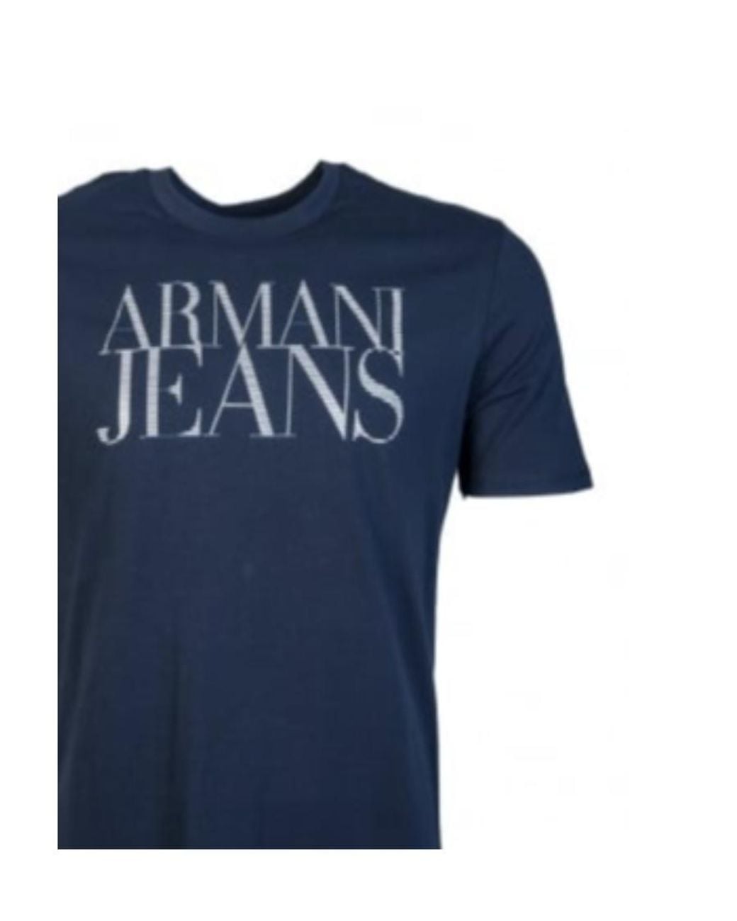 Armani Jeans Blue Logo T-Shirt for men