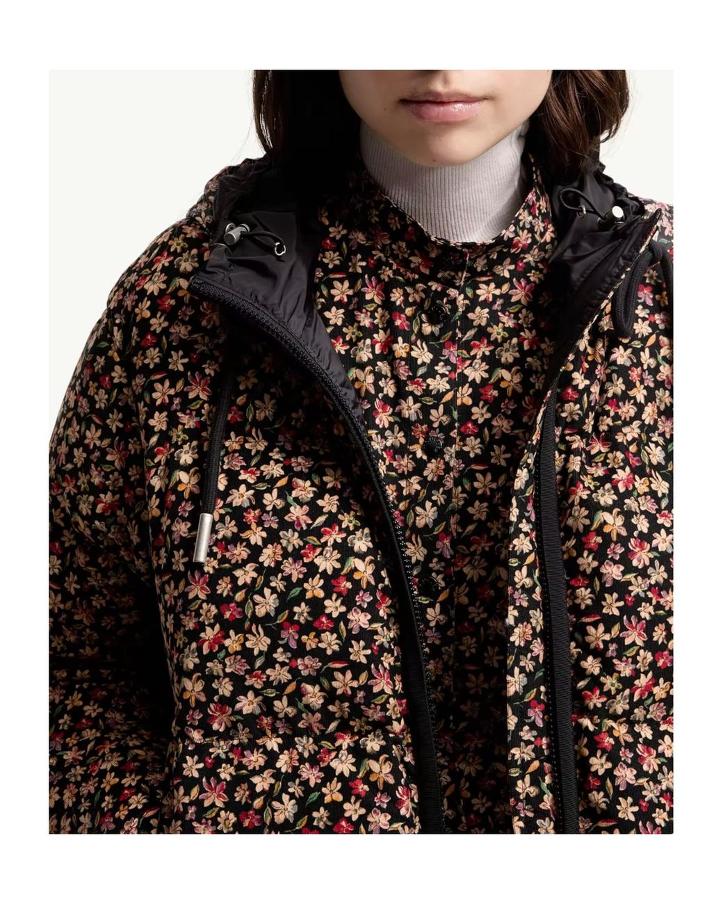 Moncler Brown Becfigue Hooded Down Jacket