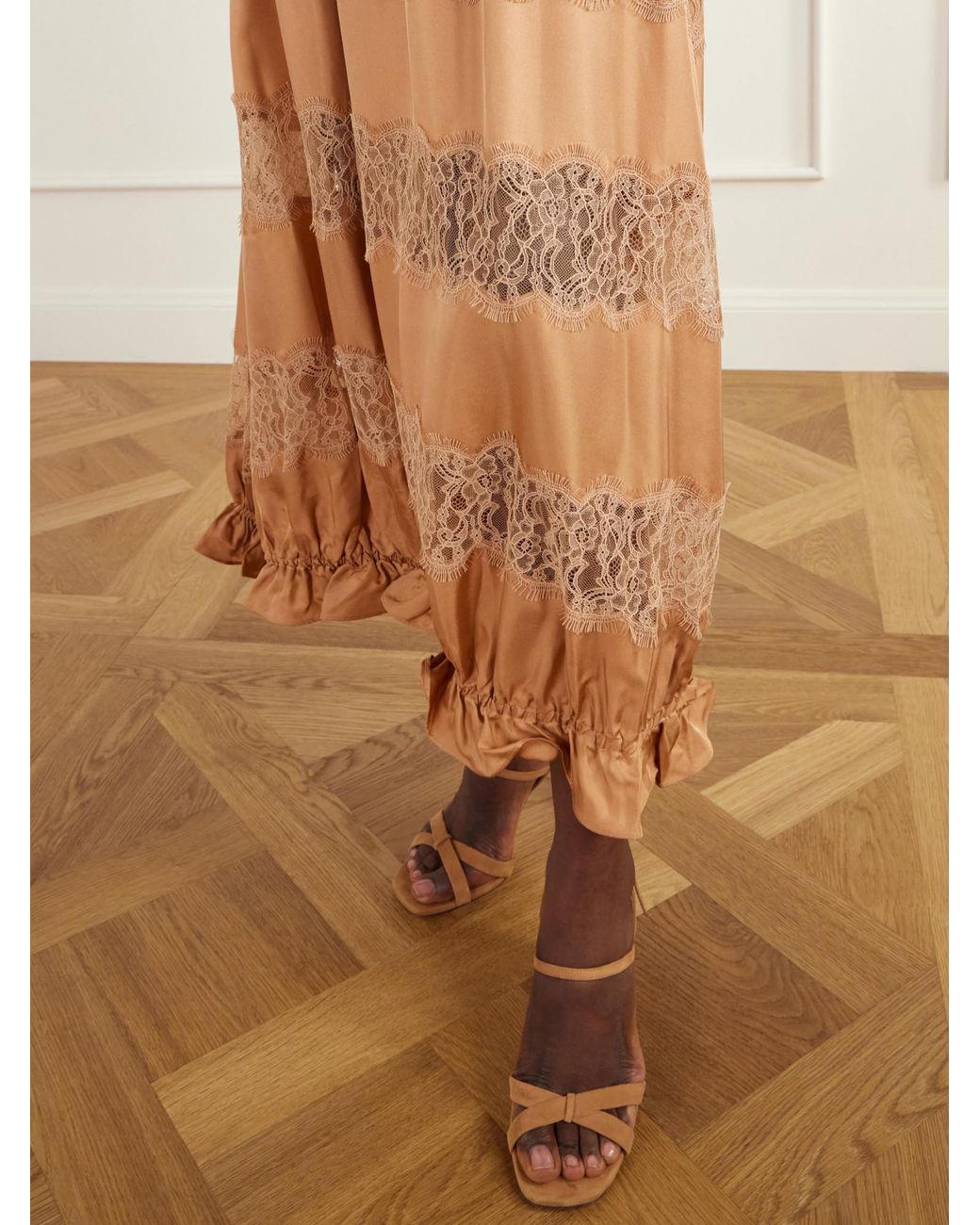 Ulla Johnson Brown Lace Skirt
