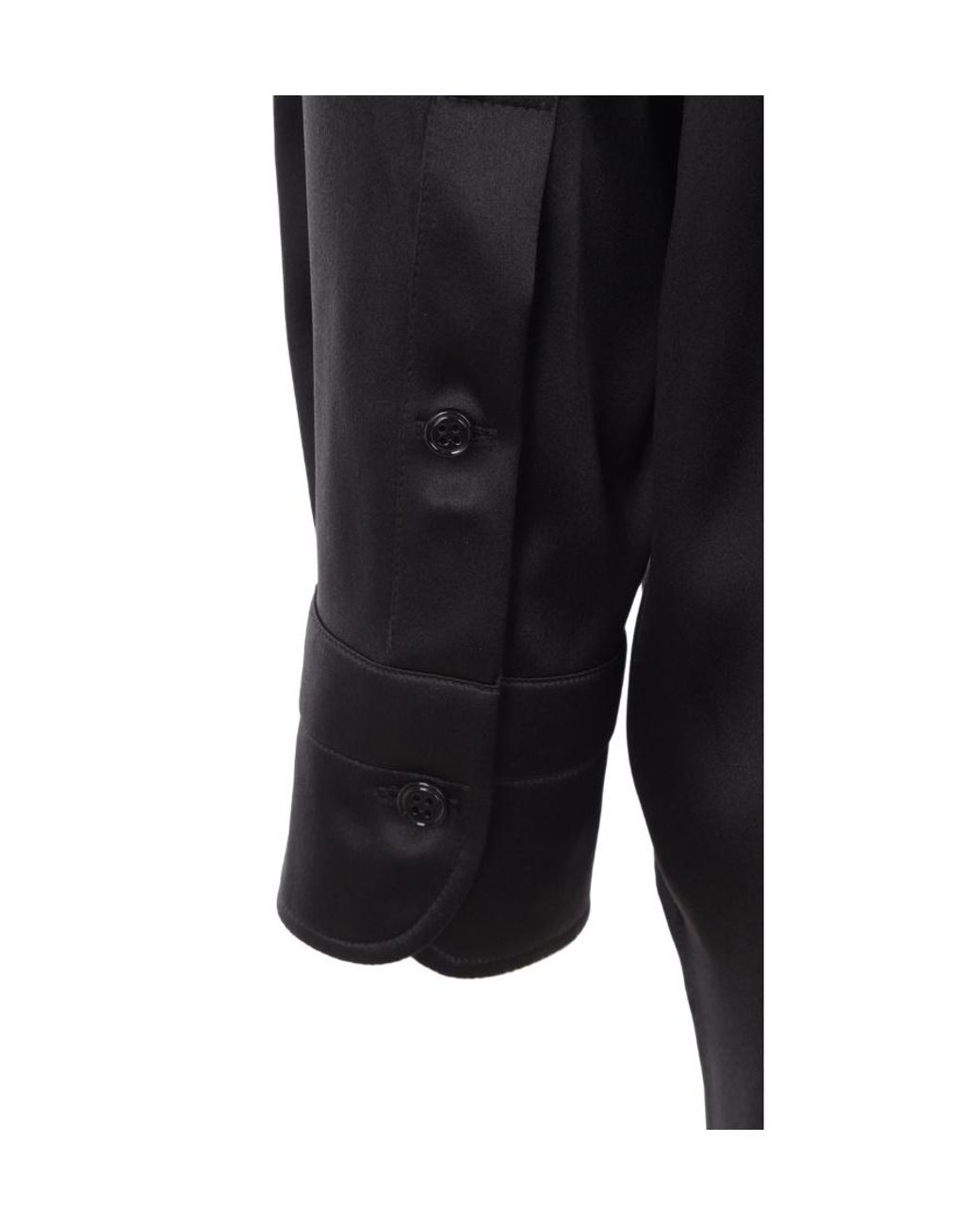 Tom Ford Black Pointed-Collar Button-Up Shirt