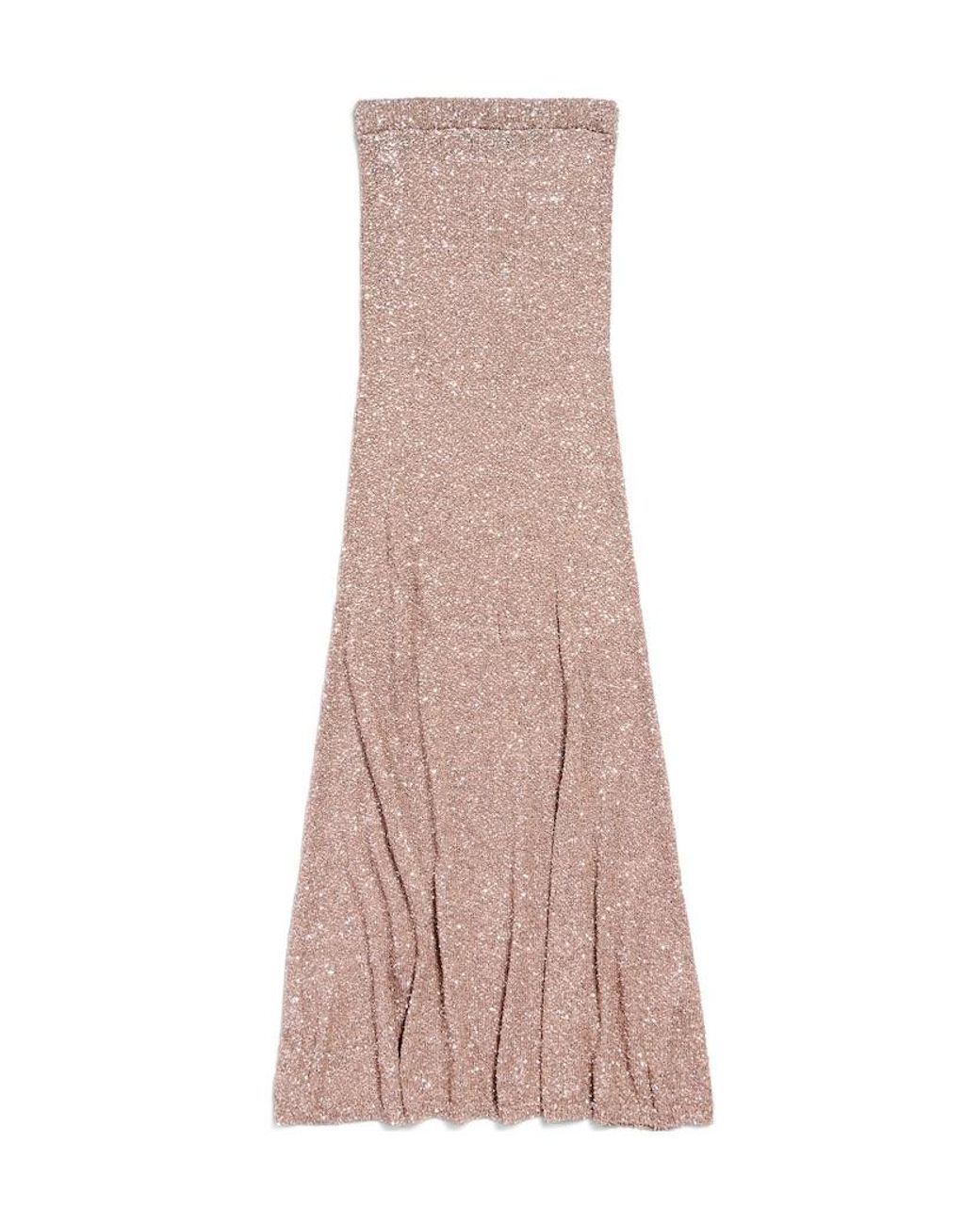 Balenciaga Pink Sequinned Maxi Skirt