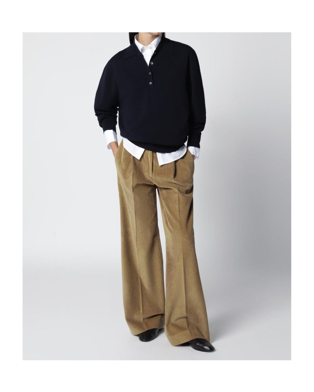 Rohe Multicolor Corduroy Trousers With Belt Loops