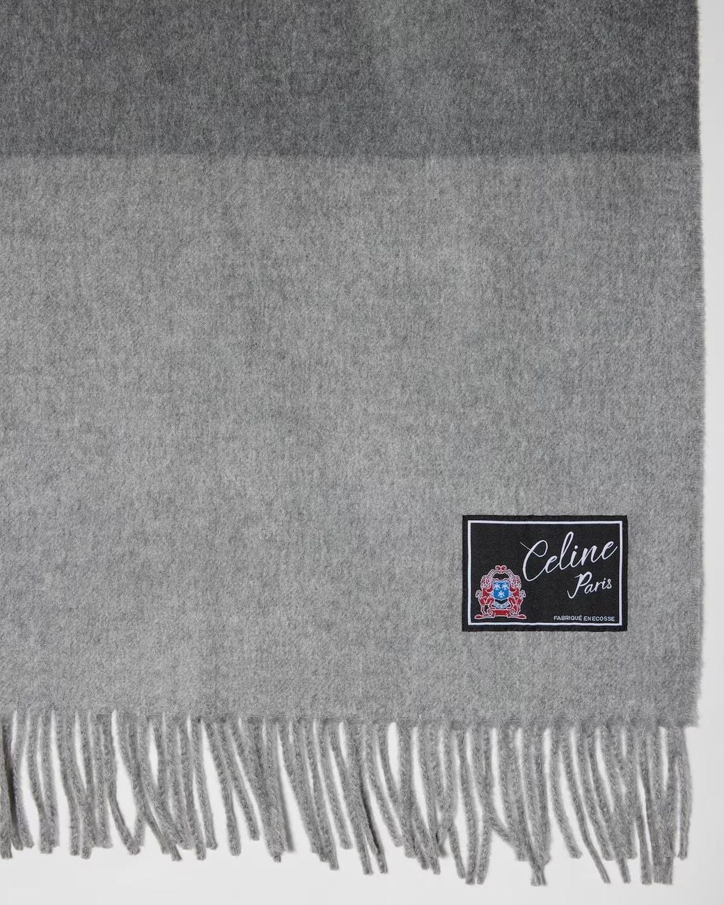Céline Gray Bicolor Cashmere Scarf