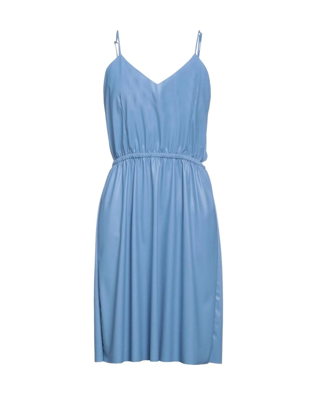 MM6 by Maison Margiela Blue Sleeveless V-Neck Dress