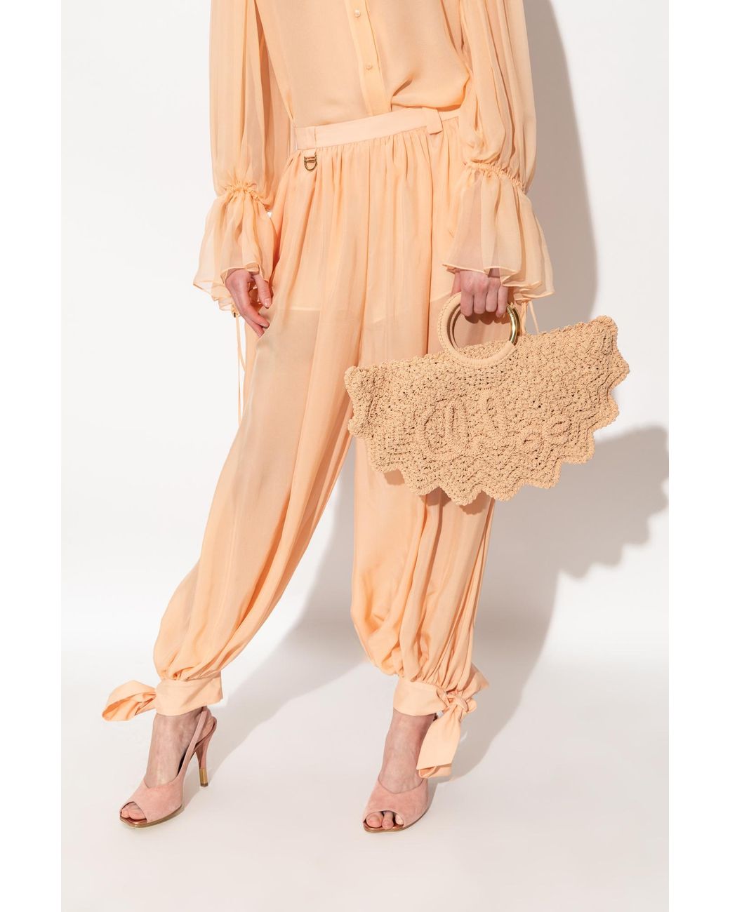 Chloé Natural Chloé Small Bracelet Paravent Tote Bag