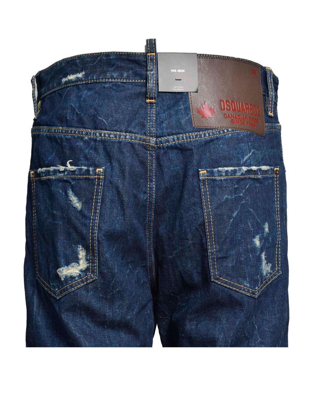 DSquared² Blue 642 Logo Patch Jeans for men