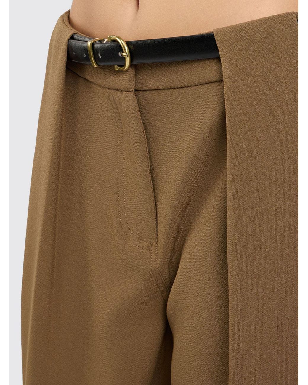 Twinset Green Logo Casual Pants