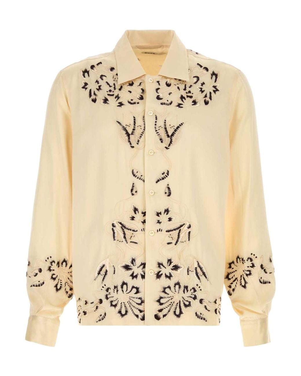 Bode Metallic Phantasm Embroidered Long Sleeved Shirt for men