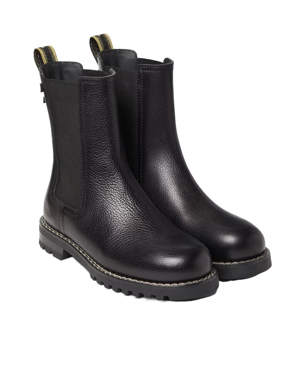 Fendi Black Commando Chelsea Boots