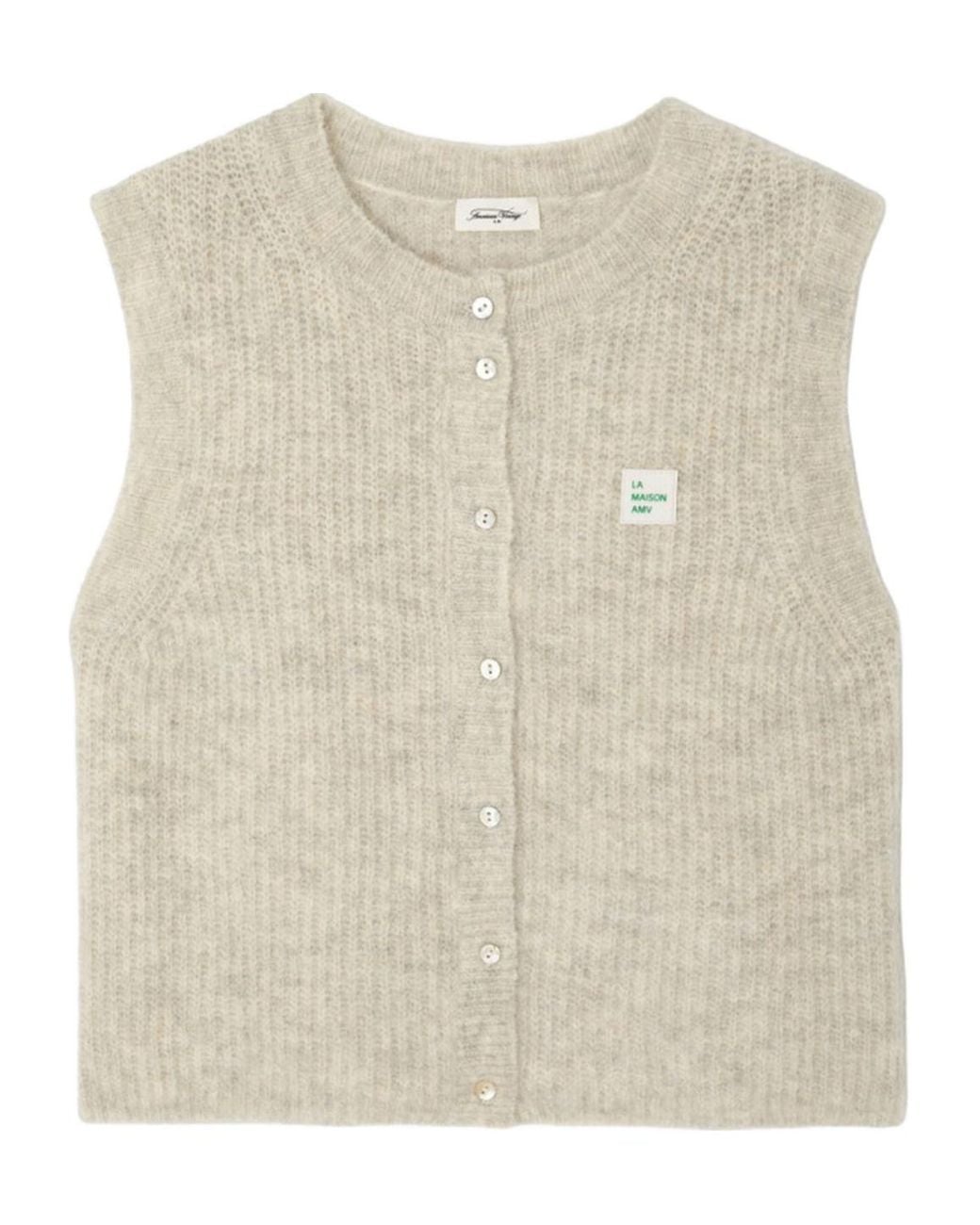 American Vintage Natural Sleeveless Knit Top