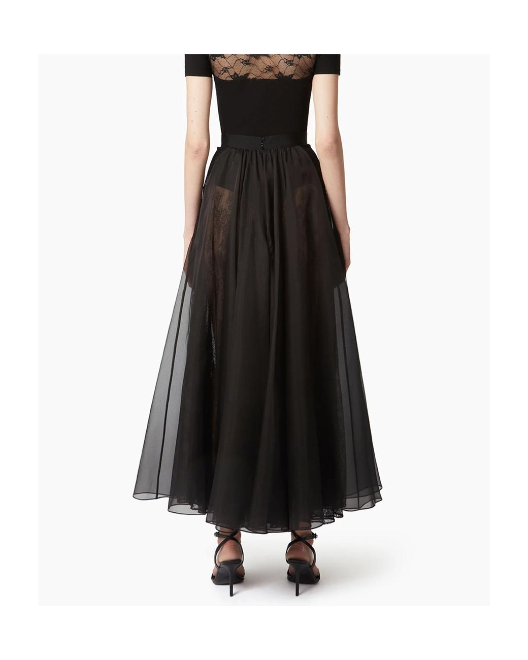 Nina Ricci Black Voluminous Maxi Skirt