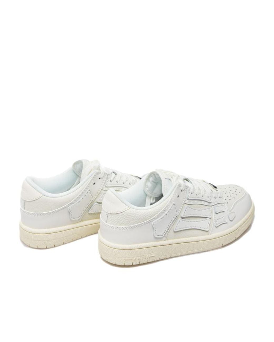 Amiri White Bone Patch Low-Top Sneakers for men