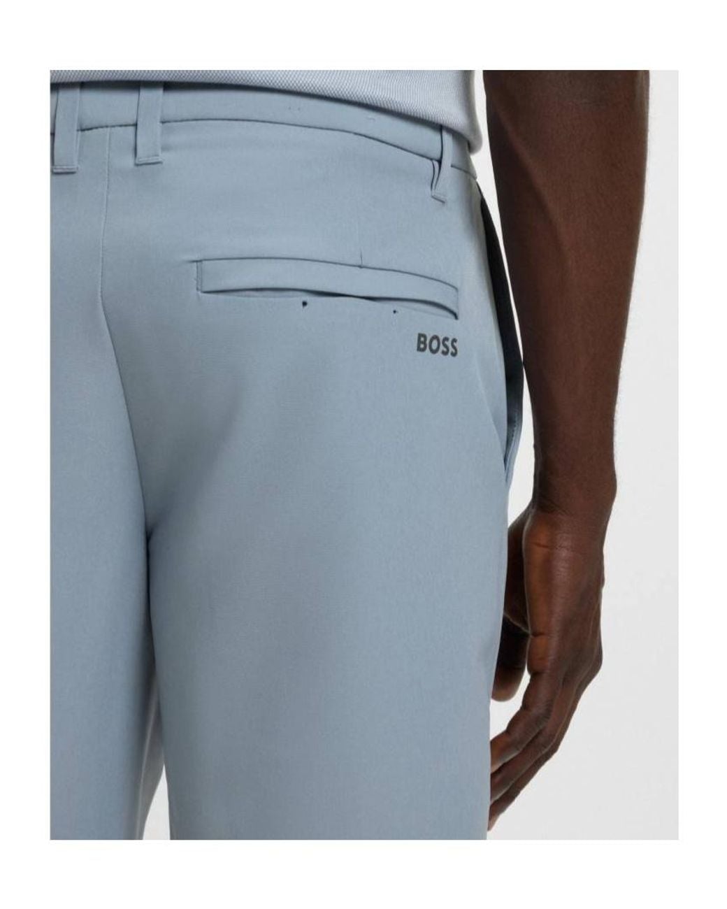 Boss Gray Tailored Bermuda Shorts for men