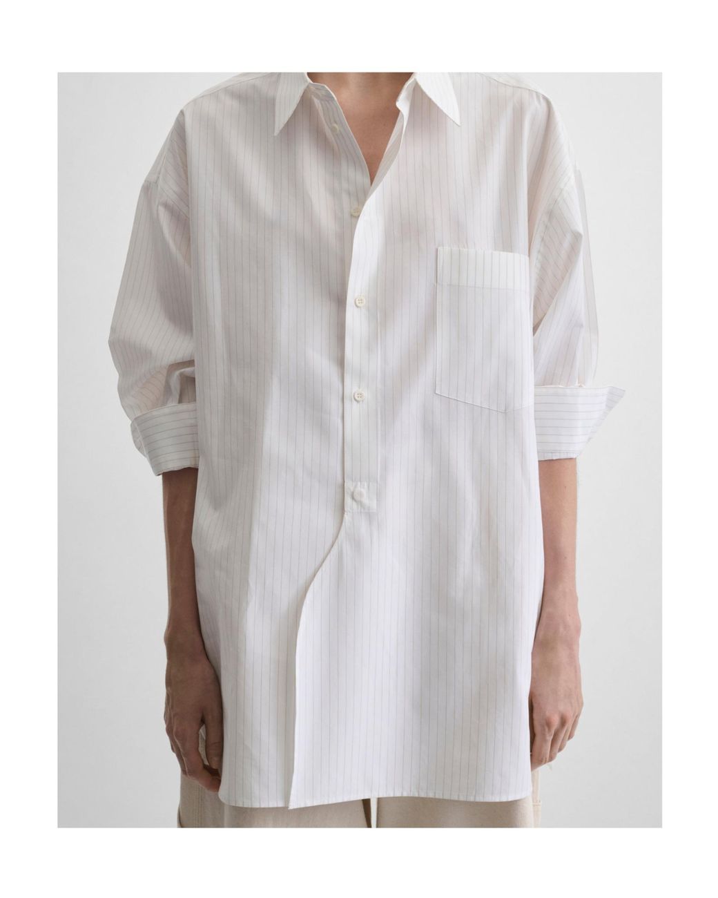 Phoebe Philo White Long-Sleeved Shirt