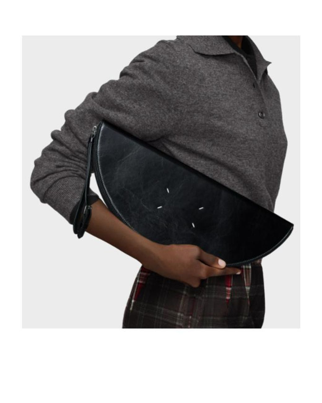 Maison Margiela Black Halfmoon Pouch