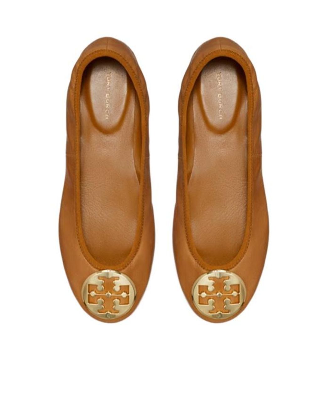 Tory Burch Brown Reva Travel Ballet