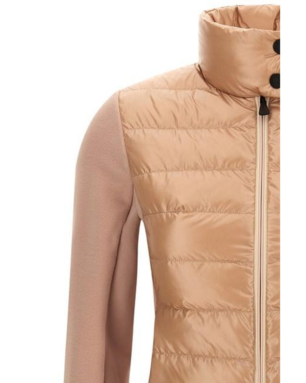 Moncler Pink Grenoble Padded Zip-Up Sweatshirt