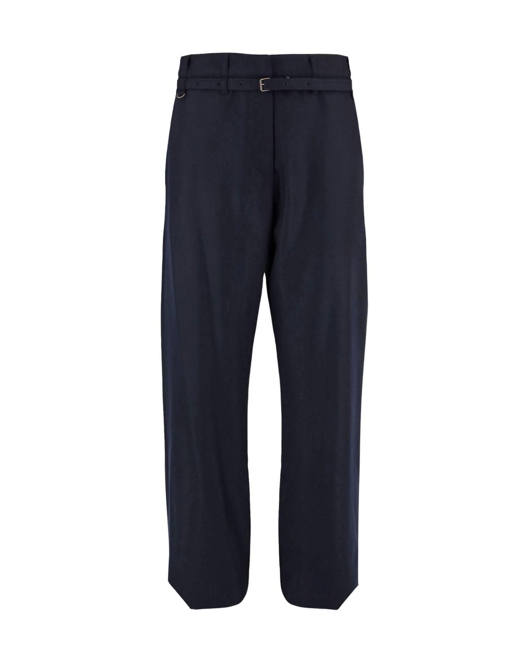 Dries Van Noten Blue Straight-Leg Casual Trousers