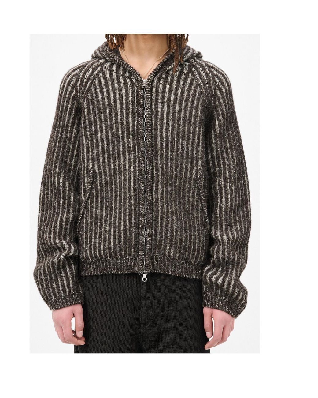 Our Legacy Black Level Hooded Cardigan for men