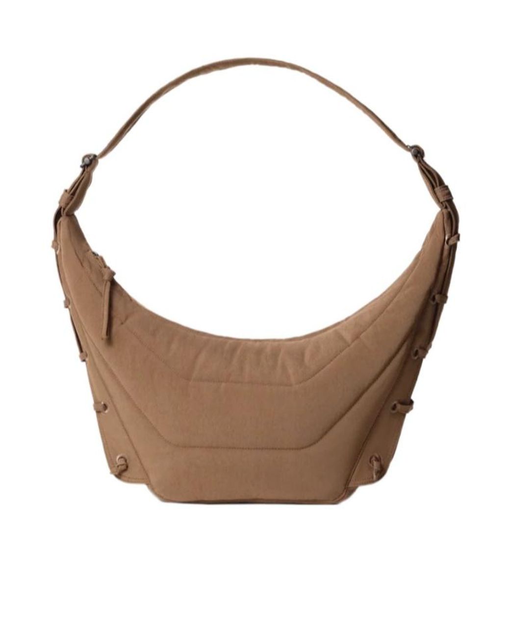 Lemaire Brown Medium Soft Game Quilted Tote Bag
