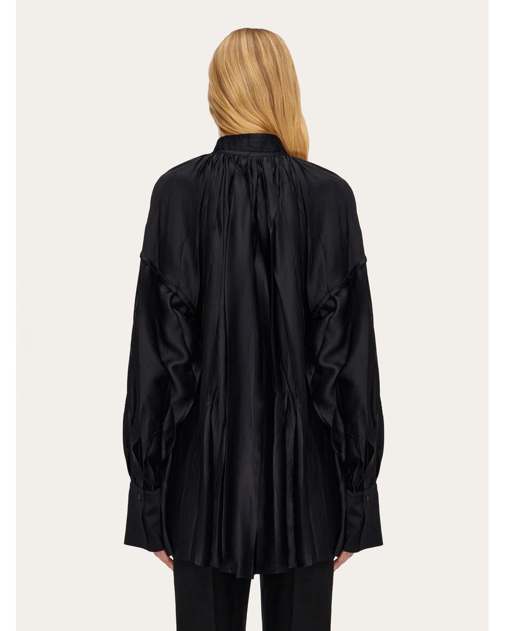 Ferragamo Black Long-Sleeved Shirt