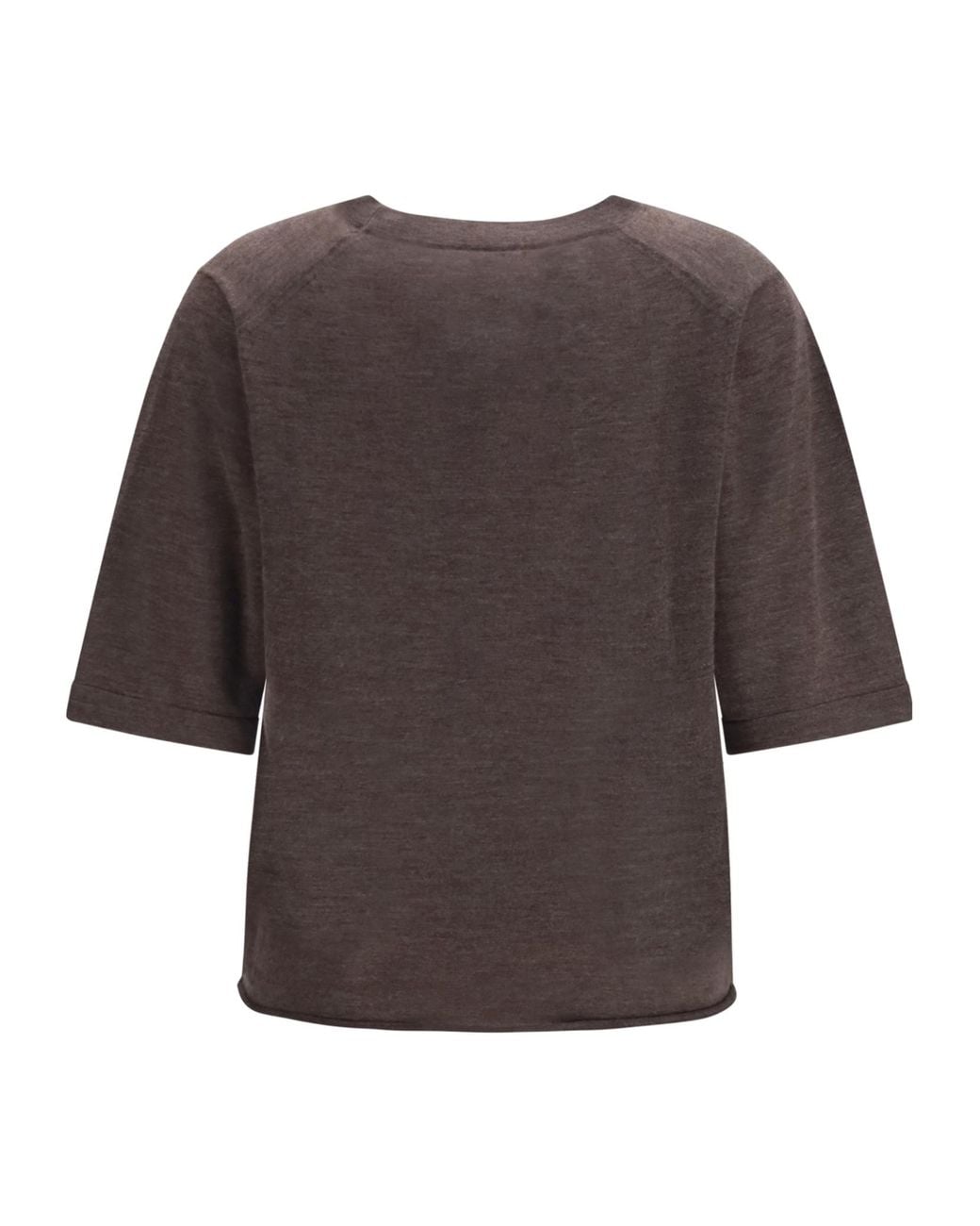 Loulou de Saison Brown Nala Fine Knit T-Shirt