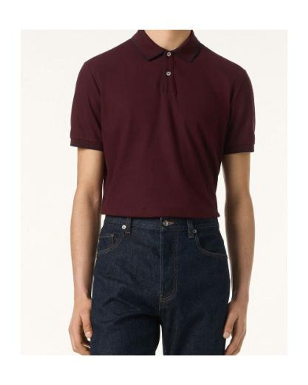 Loro Piana Red Brentwood Polo for men